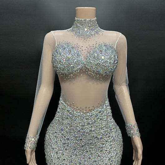 Vestido Corto Slim con Cuello Gasa y Cierre de Cremallera - Image 5
