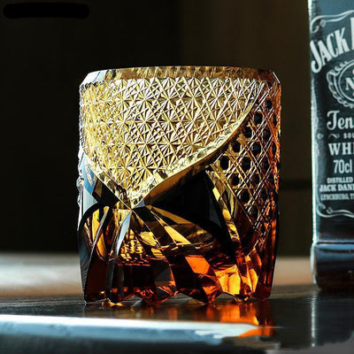 Vaso de Whiskey Cristal Ámbar Negro con Grabado Personalizado - Image 11