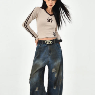 Jeans Rotos Vintage Lavado Americano Premium para Mujer - Image 4