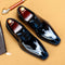 Zapatos Oxford Ejecutivos de Cuero Brillante para Hombre