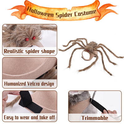 Disfraz de Araña Gigante para Mascotas - Traje Halloween