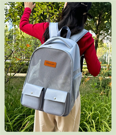 Mochila Transportadora Respirable para Mascotas - Gran Capacidad y Plegable - Image 16