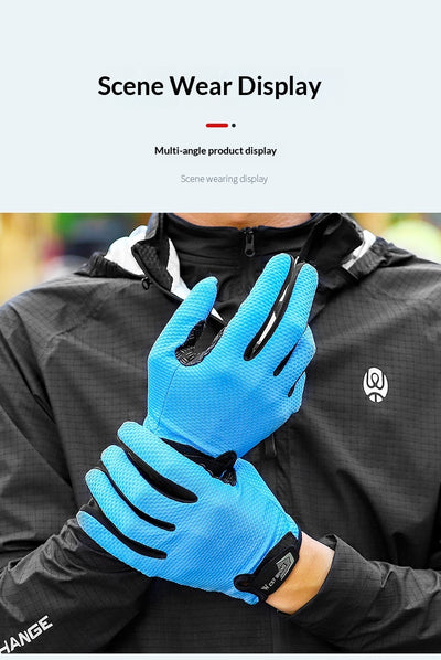 Guantes Ciclismo Verano Táctiles Dedo Completo para Moto y Bicicleta - Image 19