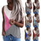 Musculosa Suelta con Cuello Redondo y Rayas Estampadas