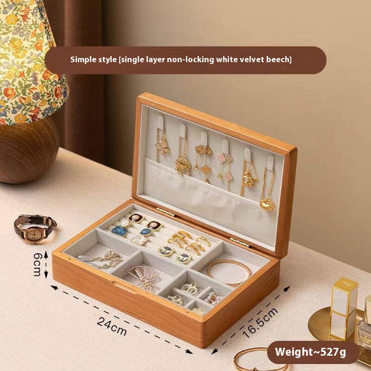 Caja de Adornos Navideños en Madera de Nogal Negro Estilo Retro - Image 6