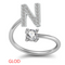 26 Letter English Rings Jewelry Dorado N Opening adjustable
