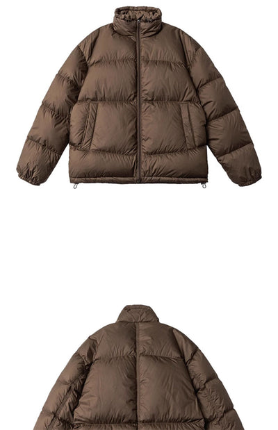 Chaqueta Acolchada Cuadros con Cuello Alto - Image 12