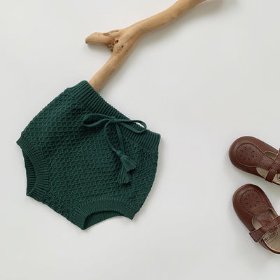 Shorts de Lana con Flecos para Niñas - Diseño Minimalista