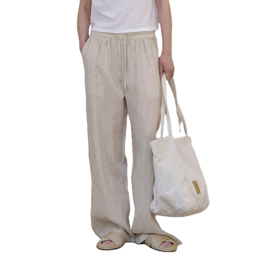 Pantalón Recto Largo Minimalista con Bolsillos Dobles para Mujer - Image 5