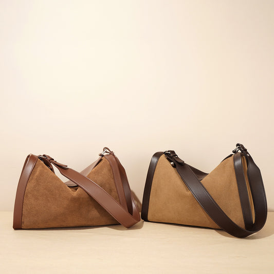 Bolso Mensajero de Cuero Mate con Gran Capacidad - Perfecto para el Día a Día