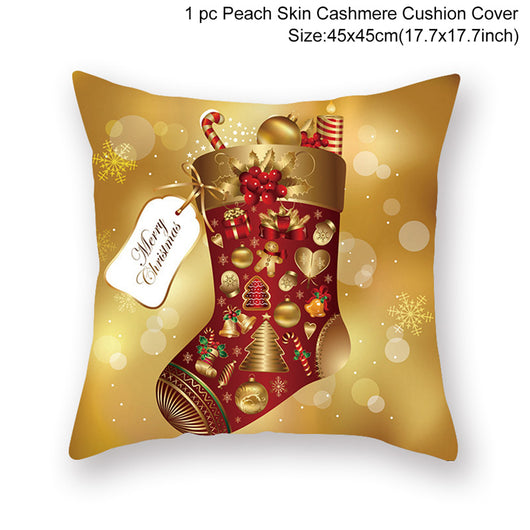 Funda de Almohada Navideña de Lino para Sofá - Image 17