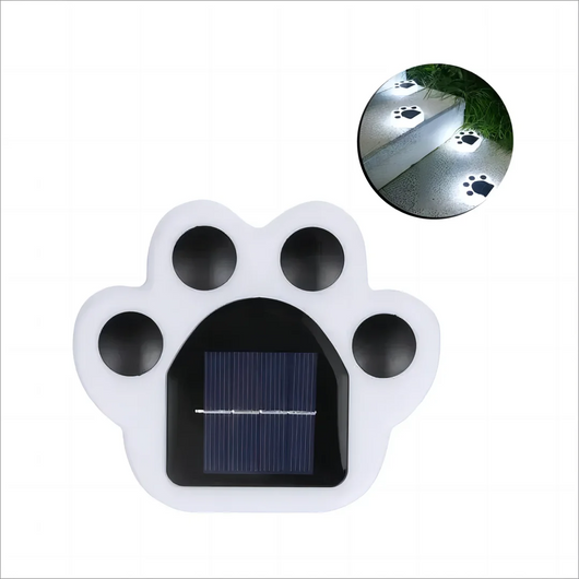 Luces Solares de Jardín con Diseño de Patitas - Decoración LED Impermeable para Exteriores