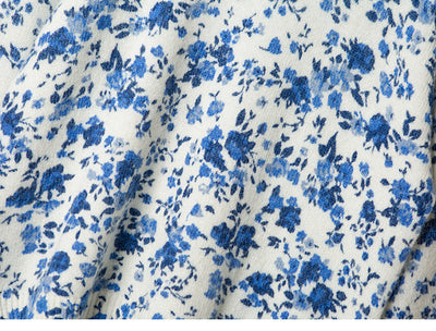 Suéter de Lana y Mohair con Estampado Floral Azul - Image 4