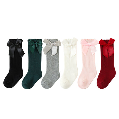 Calcetines Largos para Bebé con Moño Grande y Puño Sin Presión - Image 5