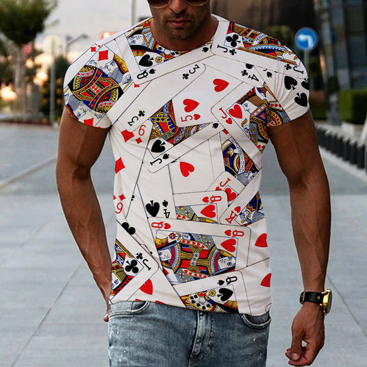 Playera Hombre Estampado 3D Manga Corta - Image 11