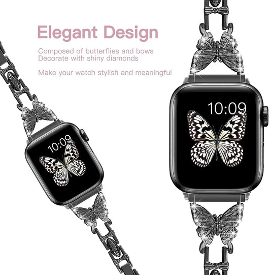 Correa de Reloj con Mariposa de Diamantes - Talla Pequeña - Image 30
