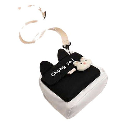 Bolsa Mensajera Escolar con Contraste de Colores - Estilo Cute para Estudiantes - Image 7