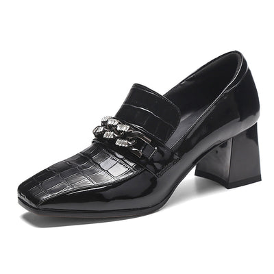 Zapatos de Tacón Cuadrado Punta Abierta - Comodidad y Estilo para Todos los Días