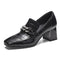 Zapatos de Tacón Cuadrado Punta Abierta - Comodidad y Estilo para Todos los Días