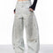 Pantalones Vaqueros Retro Sueltos Desgastados con Efecto Vintage