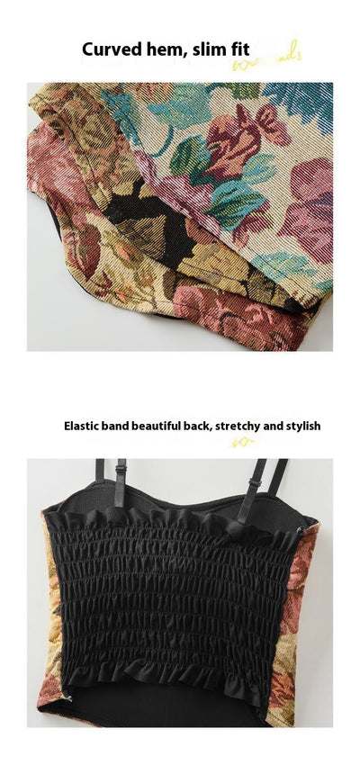 Bolso Sling Floral Vintage con Pliegues Elegantes - Image 14