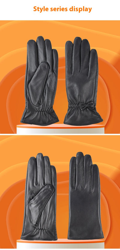 Guantes de Cuero Cálidos para Invierno Mujer - Image 18
