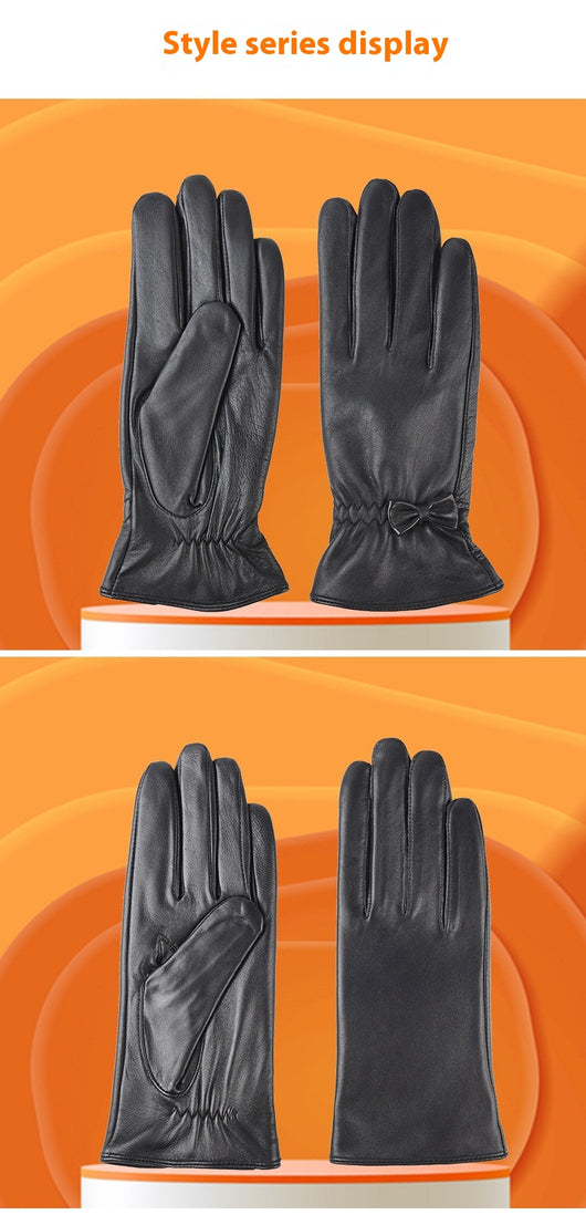 Guantes de Cuero Cálidos para Invierno Mujer - Image 18