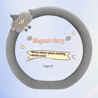 Funda Térmica de Peluche para Volante - Diseño Infantil Cartoon - Image 12