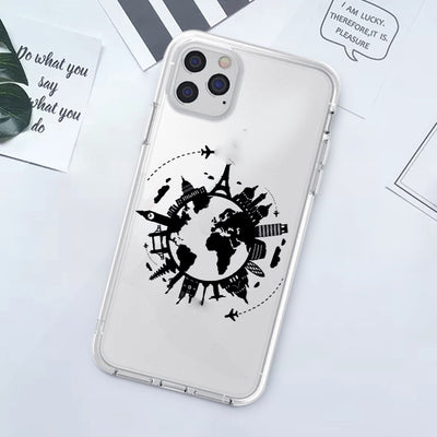 Funda Transparente de Silicona con Diseño de Mapa - Image 13