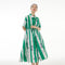 Vestido Fake con Rayas Verticales en Colores