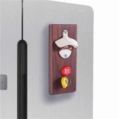 Abridor de Botellas de Madera Colgante para Refrigerador con Destornillador - Image 12