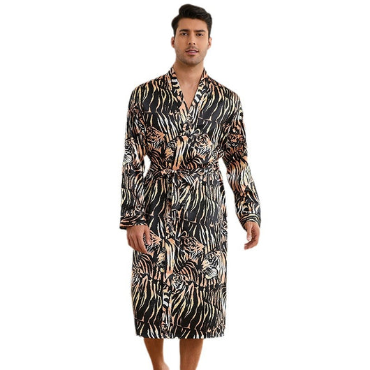 Pijama Bata de Seda Helada para Hombre - Conjunto Homewear Premium - Image 5
