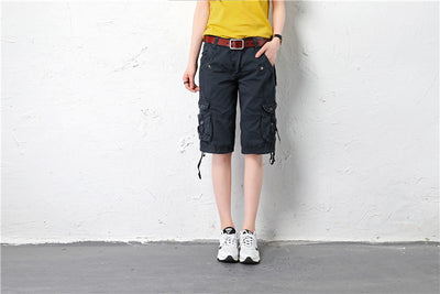 Pantalones Casuales Sueltos Capri Multicolor Talla Grande - Image 33
