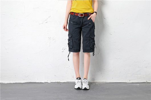 Pantalones Casuales Sueltos Capri Multicolor Talla Grande - Image 33