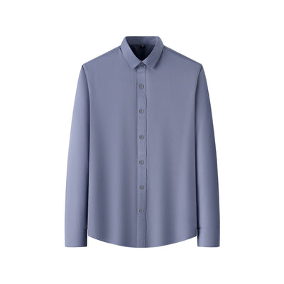 Camisa Elástica de Talla Grande para Hombre de Manga Larga - Image 11