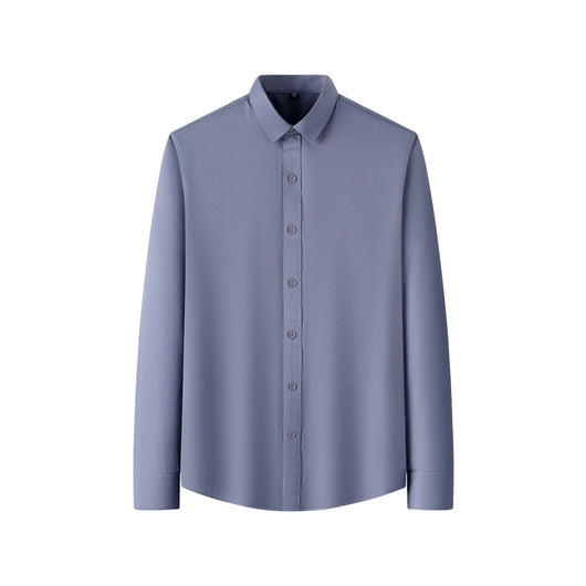 Camisa Elástica de Talla Grande para Hombre de Manga Larga - Image 11