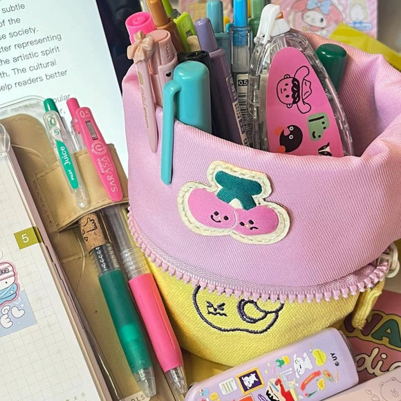 Estuche Escolar Desplegable Vertical de Alta Capacidad