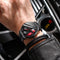 Reloj Deportivo Diseño Skeleton con Dial de Auto Modificado