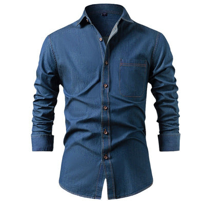 Chaqueta Casual de Algodón Puro Resistente a Arrugas para Hombre - Image 5