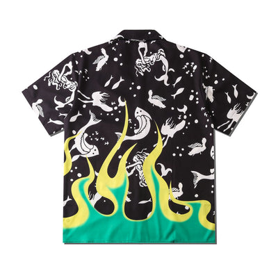 Camisa Hawaiana Casual de Flores para Hombre - Manga Corta - Image 3