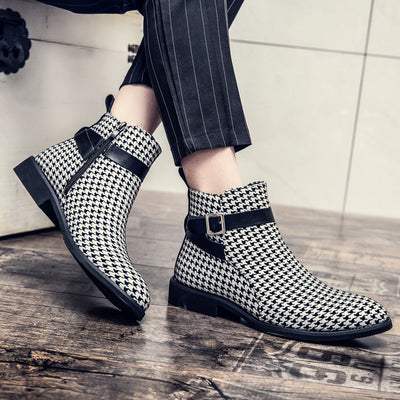 Botas de Cuero Estilo Británico Puntiagudas Altas Premium - Image 4