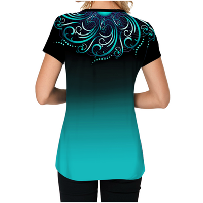 Playera Casual de Degradado de Manga Corta - Image 19