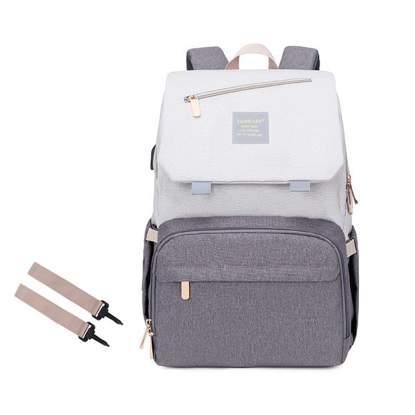 Mochila Maternal Doble Bolsa para Mamá y Bebé