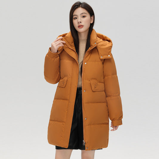 Abrigo Acolchado con Plumón y Capucha - Chaqueta de Algodón Elegante - Image 2