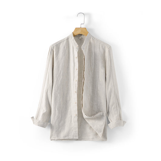 Camisa de Lino Suelta Casual para Hombre - Image 8
