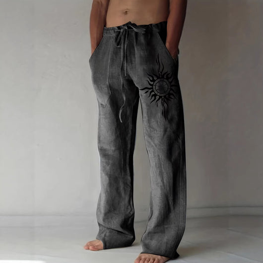 Pantalones Holgados de Pierna Ancha para Hombre - Comodidad Diaria - Image 4