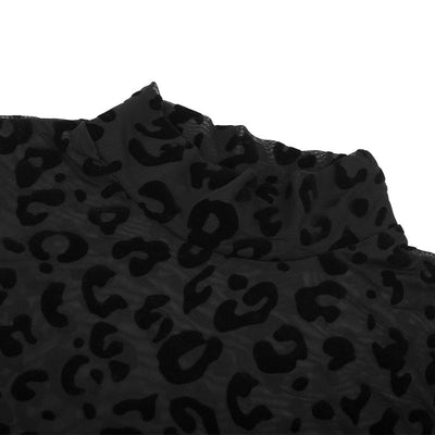 Body de Malla Leopardo Negro - Image 36