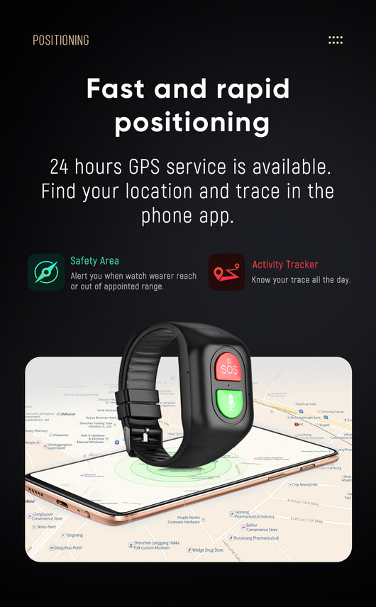 Pulsera Inteligente con GPS, Monitor Cardíaco y Presión Arterial - Image 8