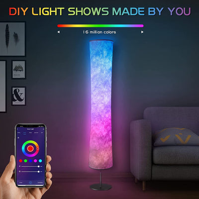 Lámpara de Piso Circular RGB con Control por App - Image 12