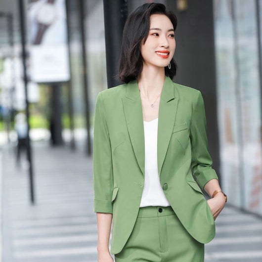 Blazer Casual para Mujer con Mangas Tres Cuartos